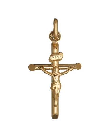 9CT Y/G CRUCIFIX 004