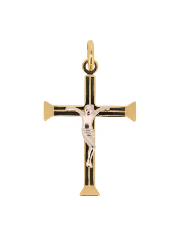 9CT 2/T CRUCIFIX 22mmx17mm