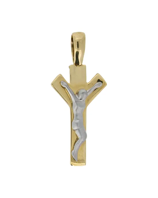 18CT T/T CRUCIFIX 505