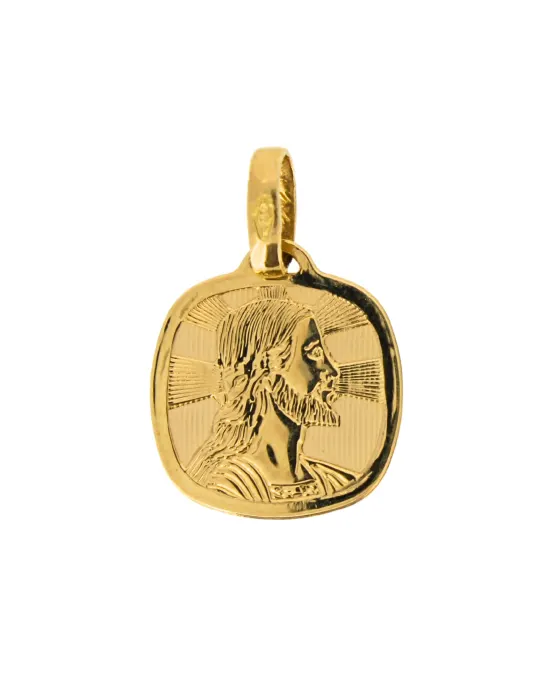 18CT Y/G JESUS MEDAL 504